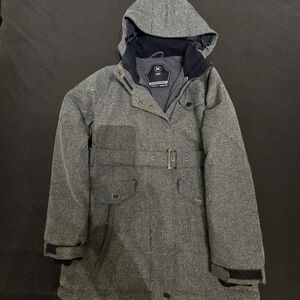 Women's Blue Hooded Ski Jacket